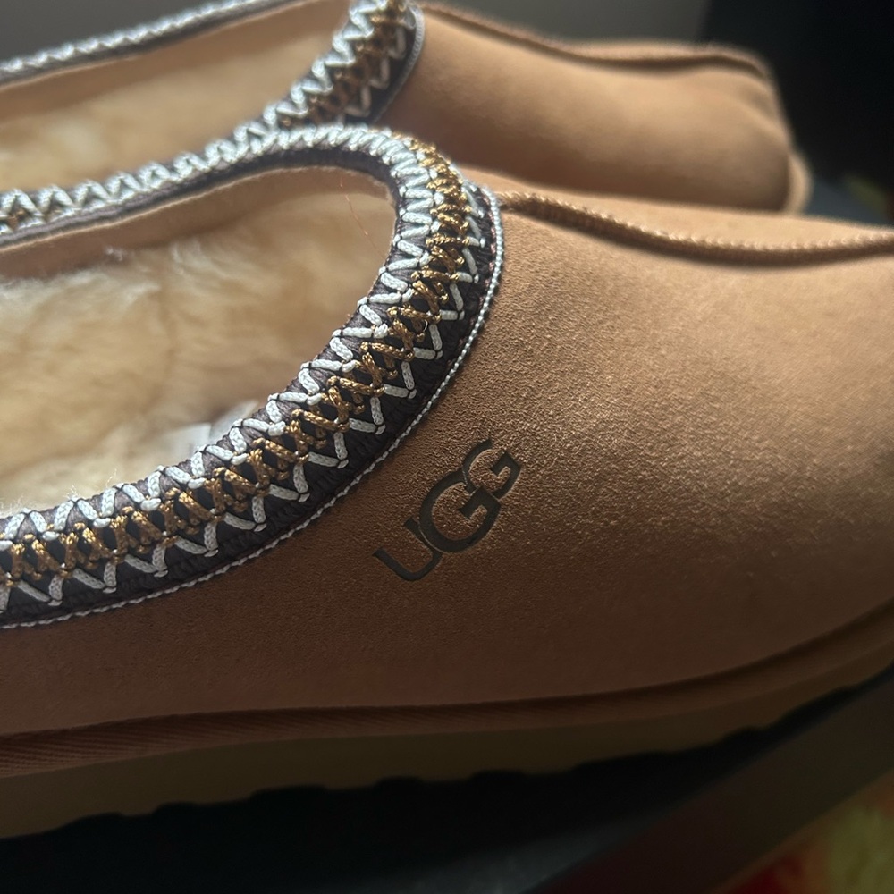 UGG Chestnut Suede Slip-Ons